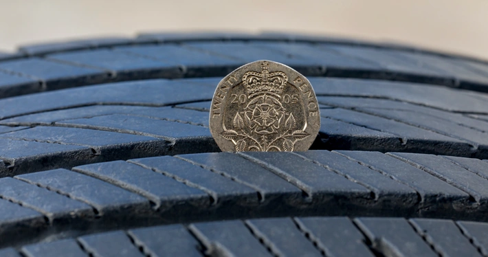 Image of How to Check Tyre Tread Depth Using a 20p Coin