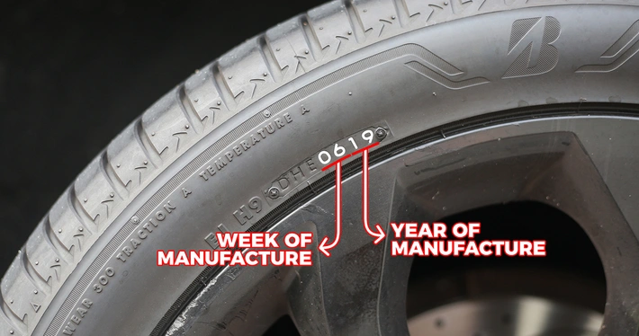 Image of How to Check When Your Tyres Were Manufactured