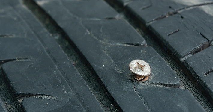Image of Nail in Tyre During MOT? Here’s What Happens