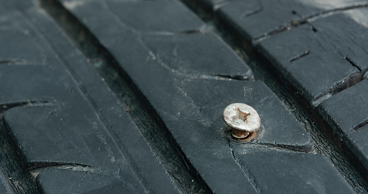 Image of Nail in Tyre During MOT? Here’s What Happens