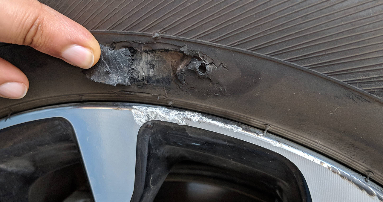 Image of Tyre Sidewall Damage: Can It Cause an MOT Fail?